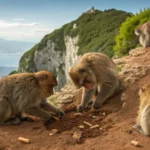 macaques consume soil for nausea