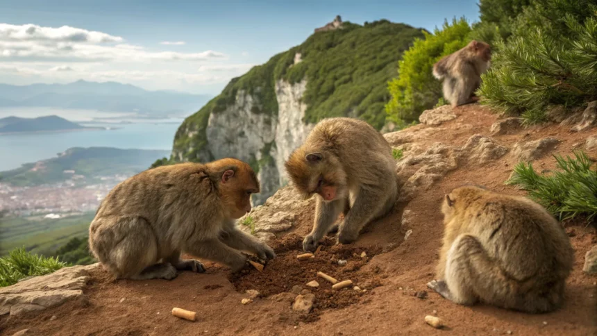 macaques consume soil for nausea