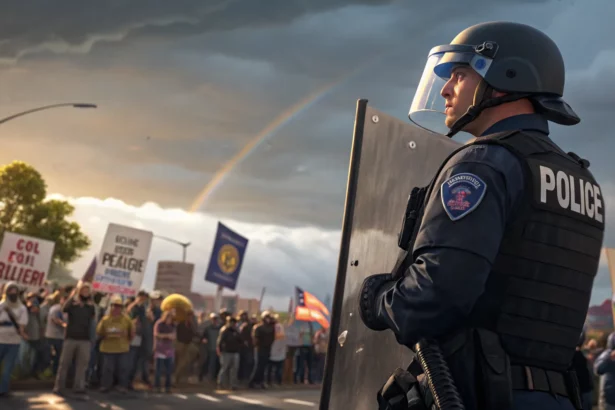 officer charged after colorado protest