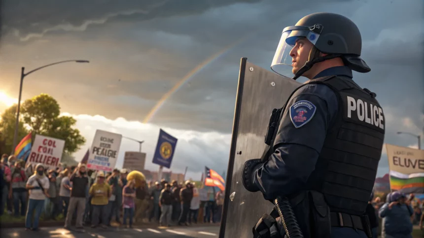 officer charged after colorado protest