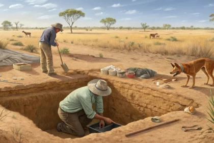 ancient dingo burial feeding ritual
