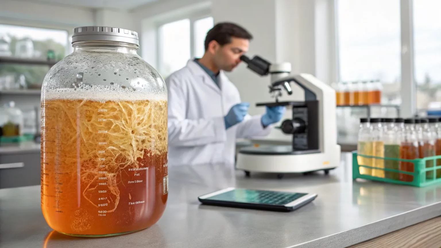 kombucha byproduct biodegradable electronics fuel