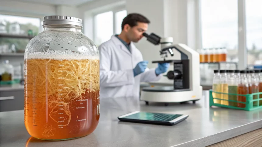 kombucha byproduct biodegradable electronics fuel