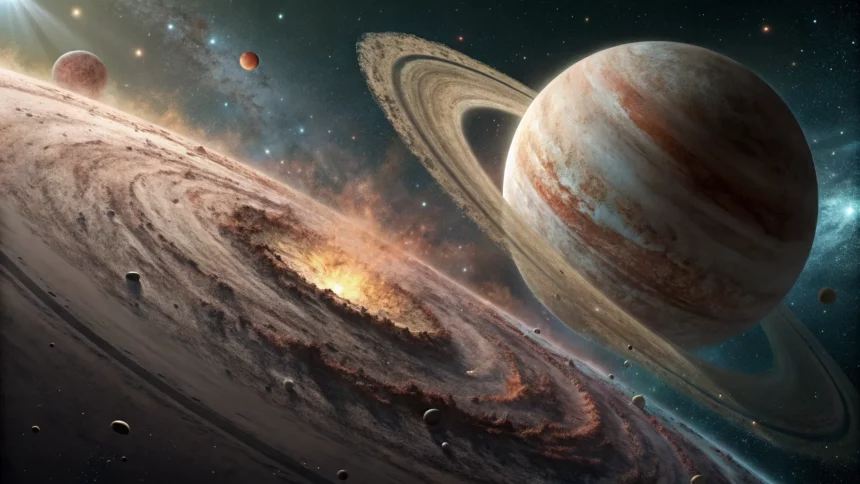 lopsided planet building disk hubble