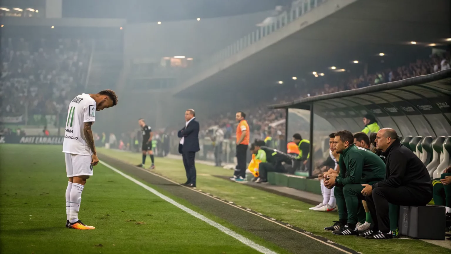 neymar subbed by mistake santos