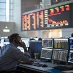 stocks swing sharply early trading