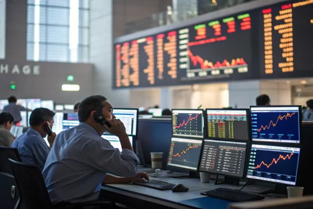 stocks swing sharply early trading