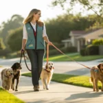 young entrepreneur scales dog walking business