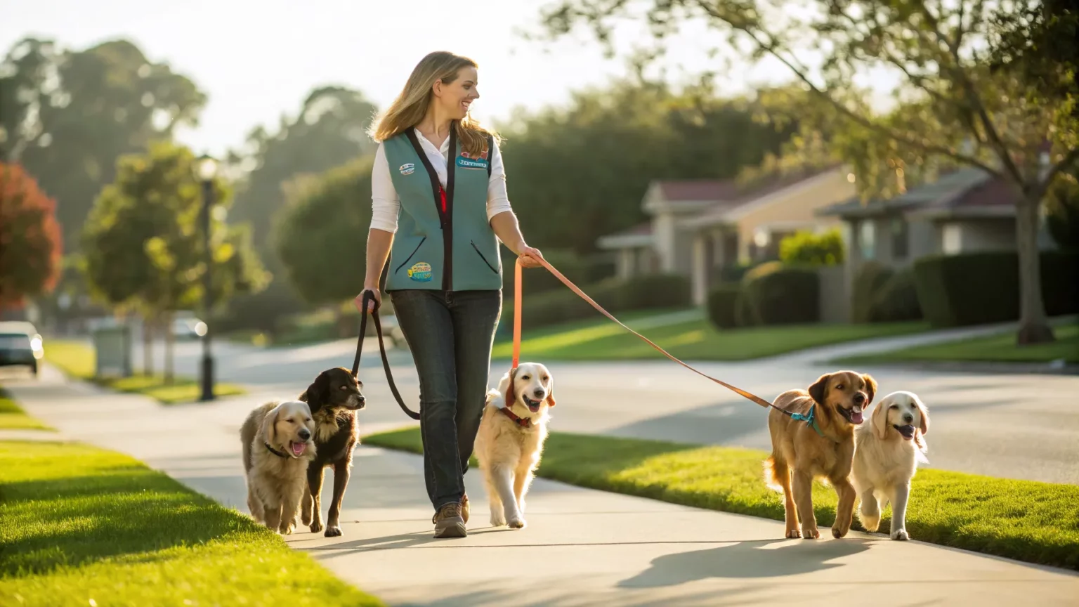 young entrepreneur scales dog walking business