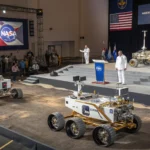 nasa unveils lunar outpost rovers