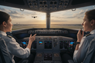 pilots report drone near airport