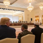 trump attends summit cultural concert