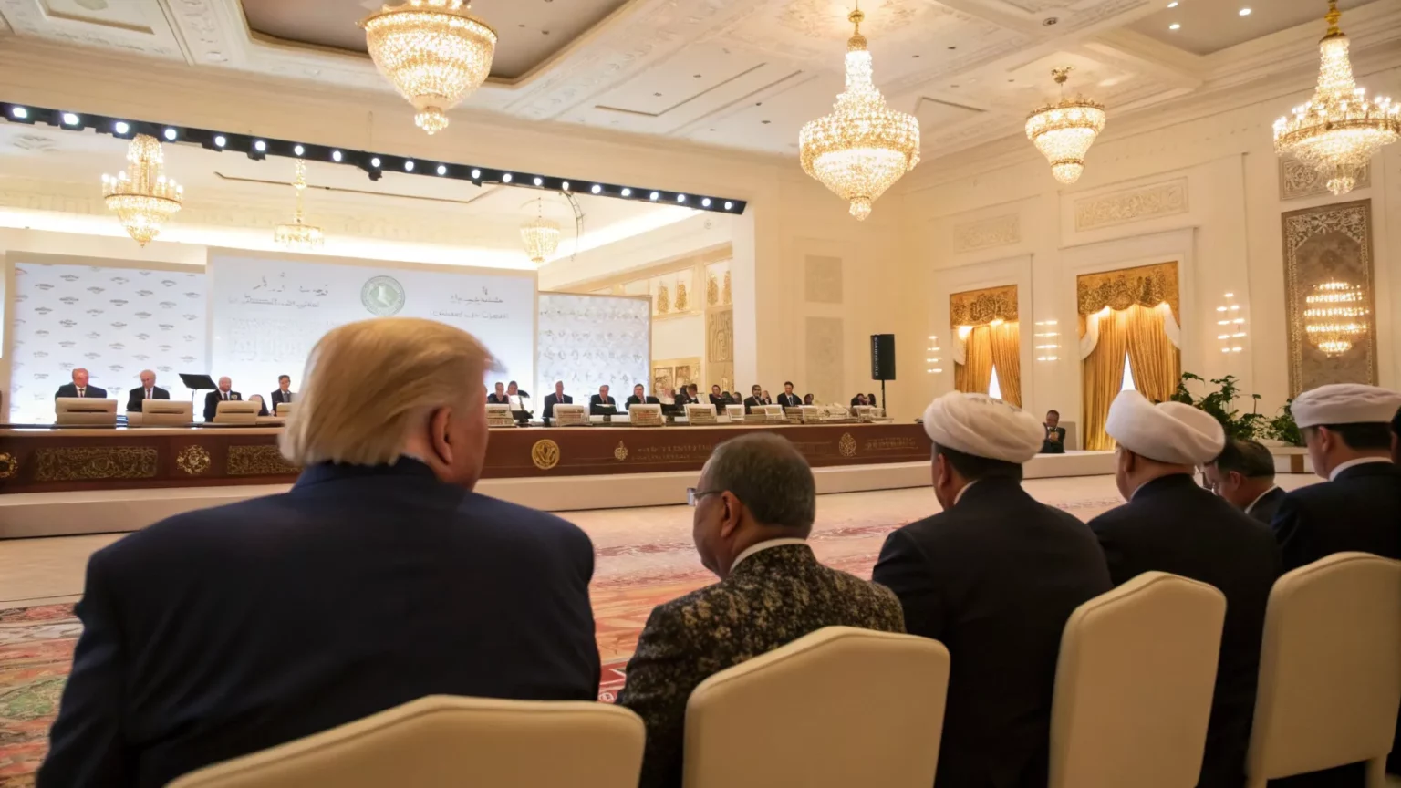 trump attends summit cultural concert