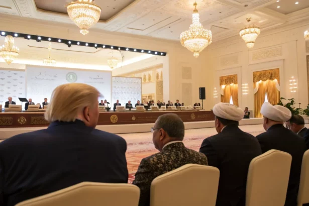 trump attends summit cultural concert