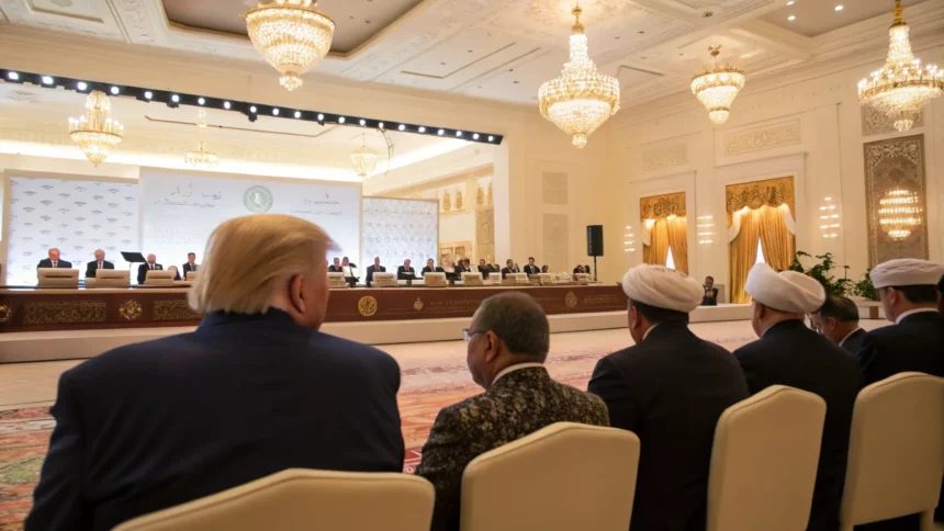 trump attends summit cultural concert