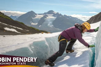 worker falls into crevasse near camp