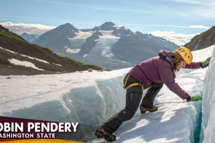 worker falls into crevasse near camp