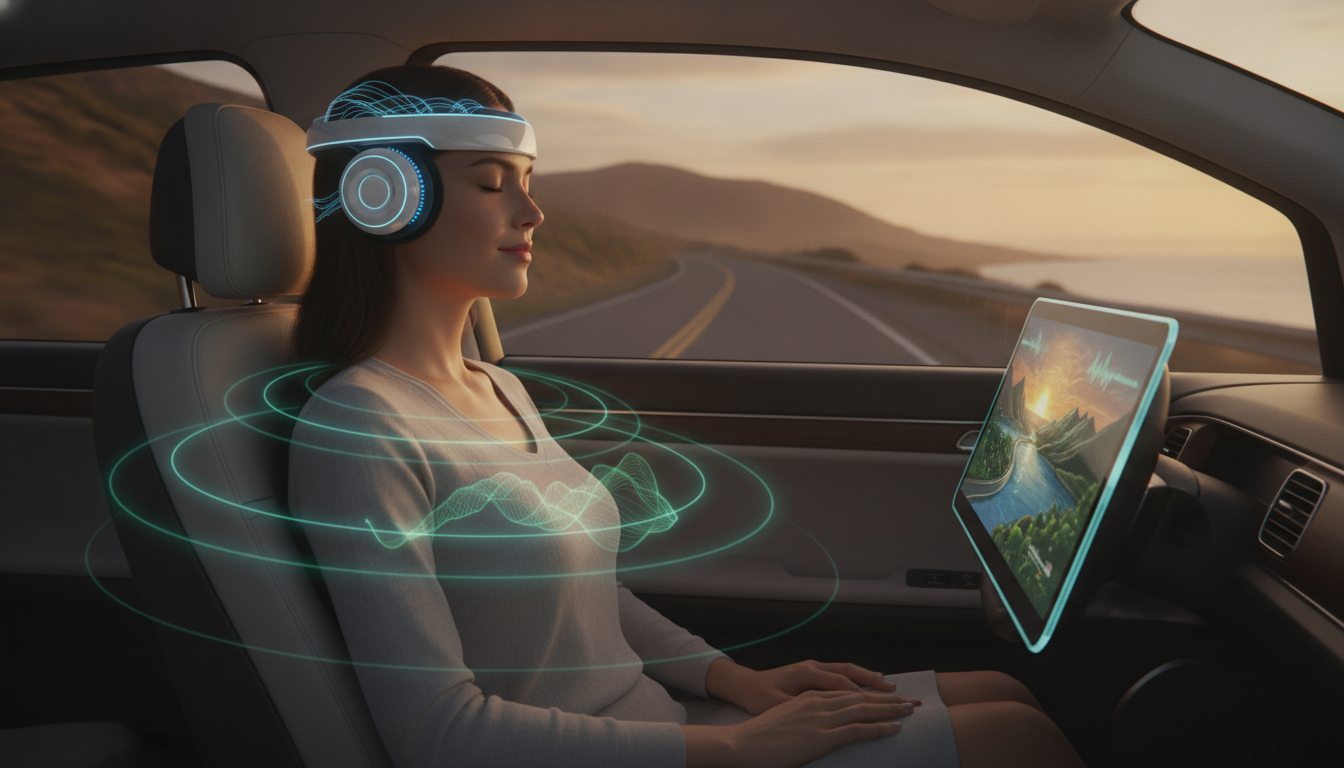 brain interface reduces car sickness