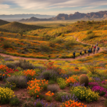 desert flowers after rainfall events