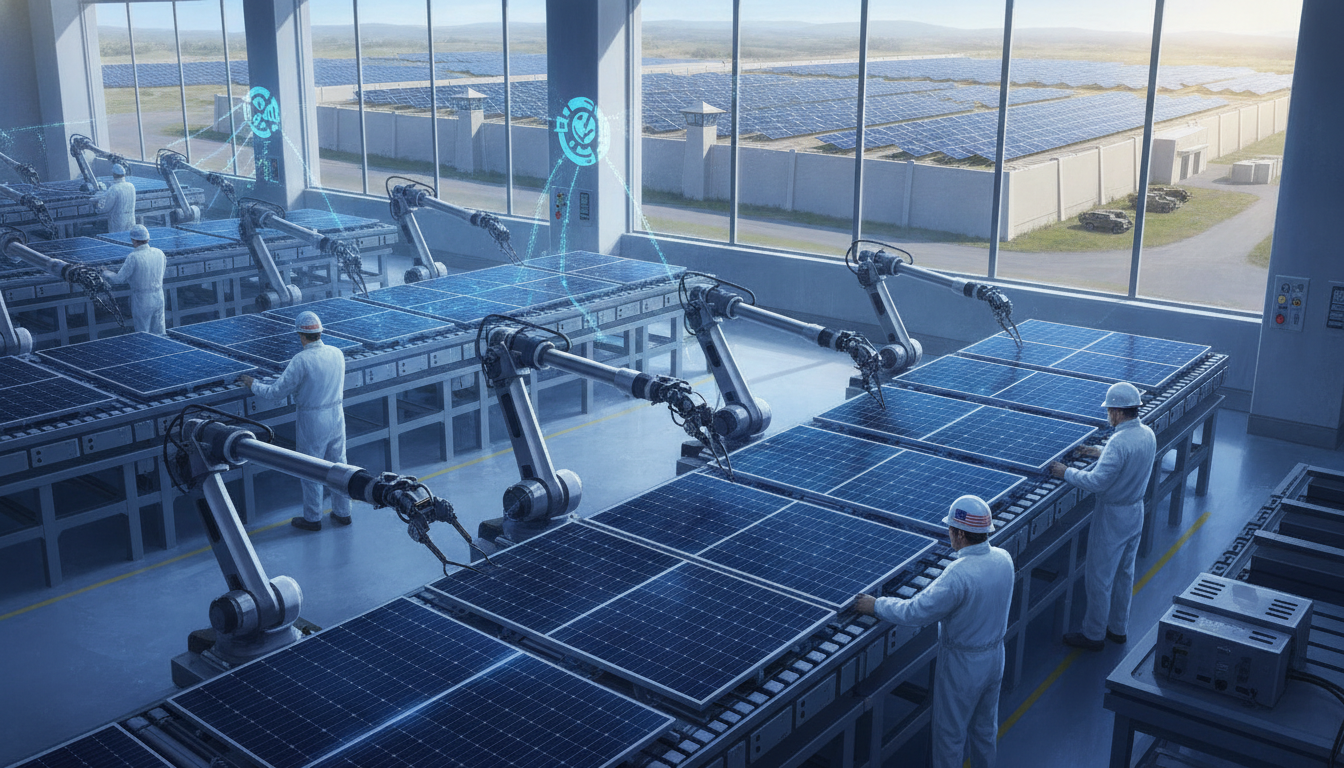 domestic solar manufacturing security concerns