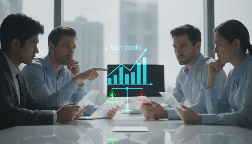 investors weigh tech stock risks