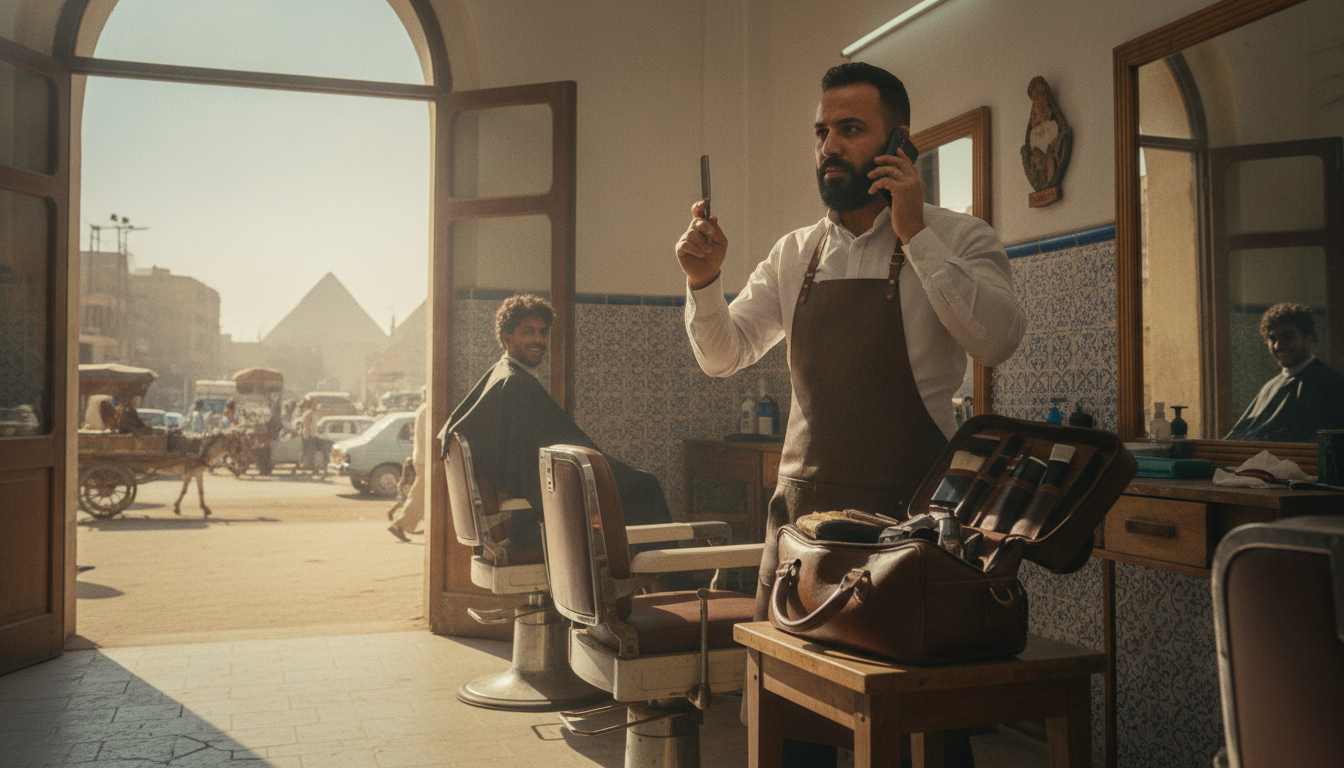 iraqi barber answers call egypt