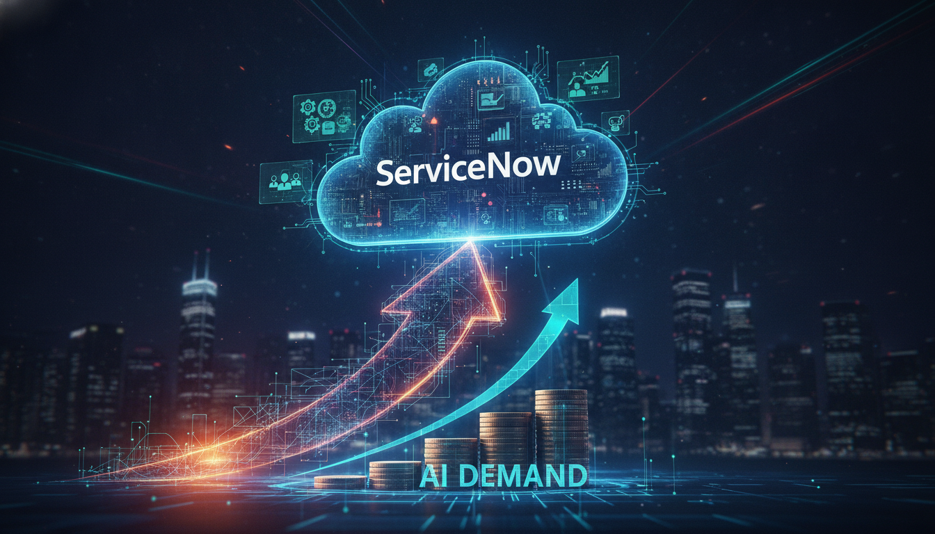 servicenow raises forecast ai demand