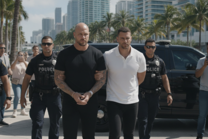 tate brothers arrested miami uk charges