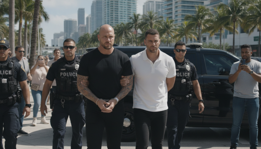 tate brothers arrested miami uk charges