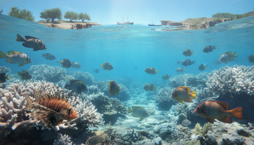 warming mediterranean invasive fish threat