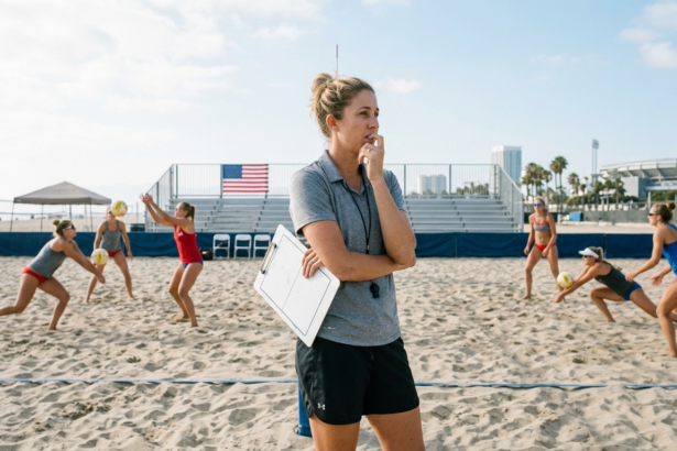 april ross rethinks beach volleyball strategy