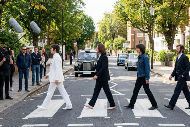 beatles abbey road crossing recreation