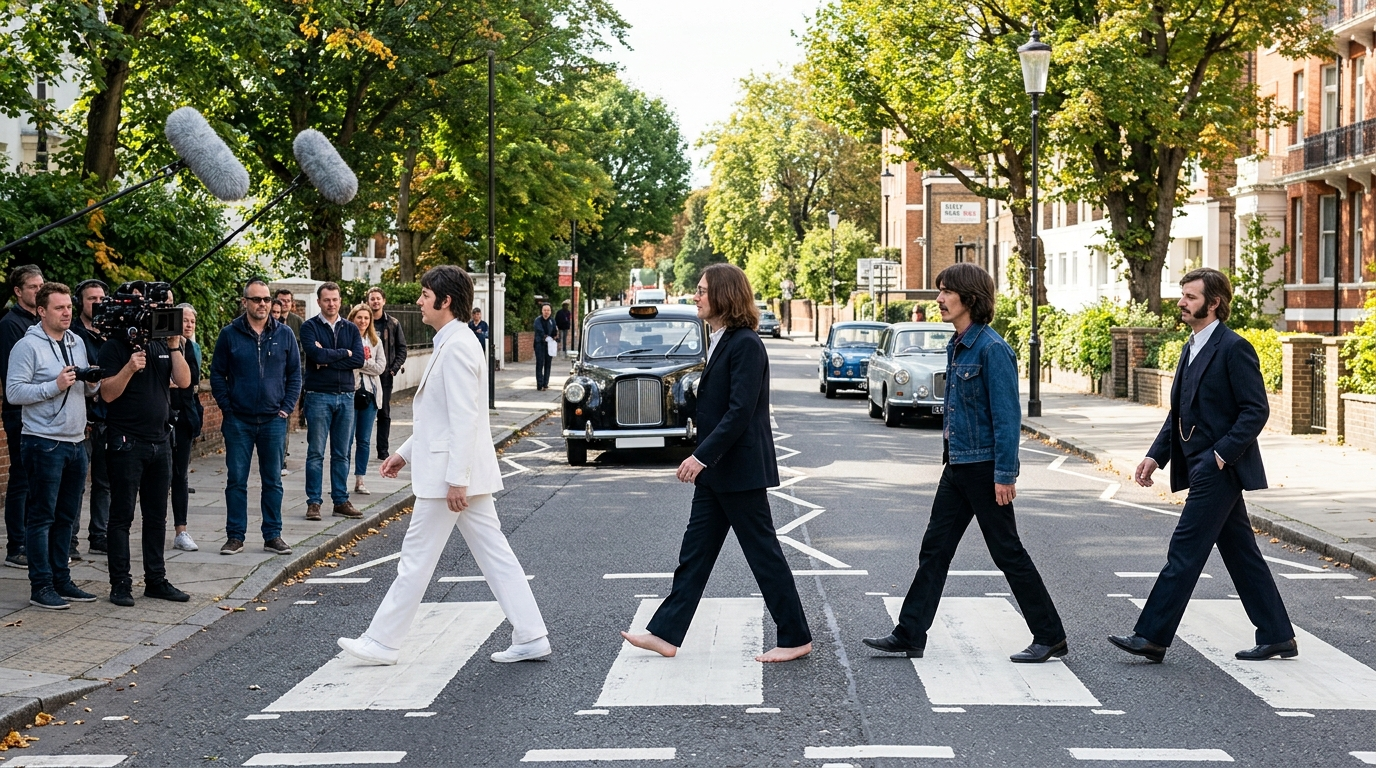 beatles abbey road crossing recreation