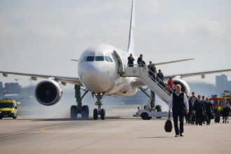 heathrow flight distress call lands