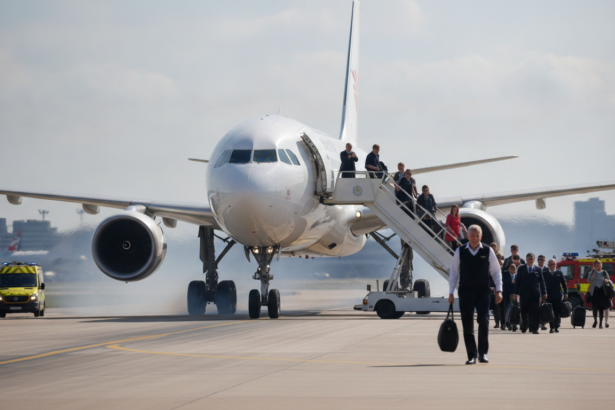 heathrow flight distress call lands