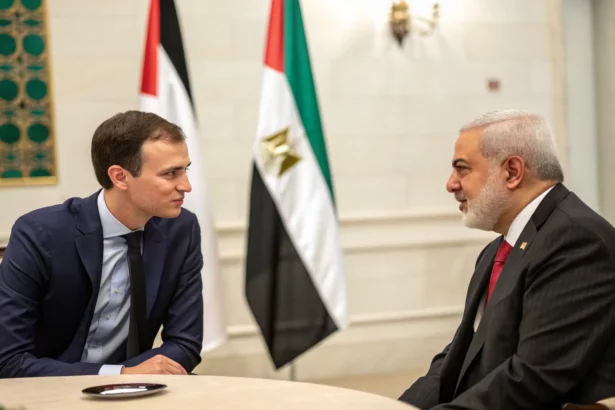 kushner meets hamas chief gaza truce