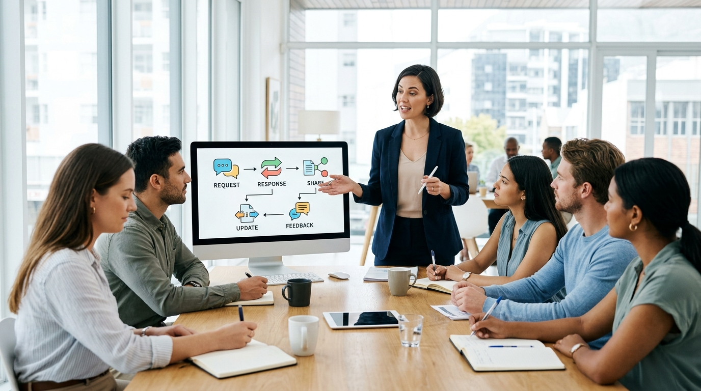 leader standardizes team communication practices