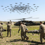 national guard trains drone swarm evacuations
