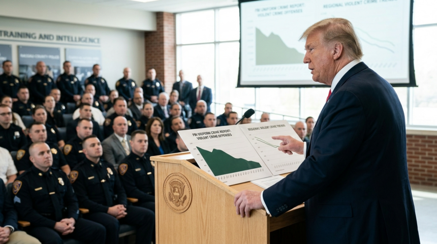 trump fbi violent crime decline