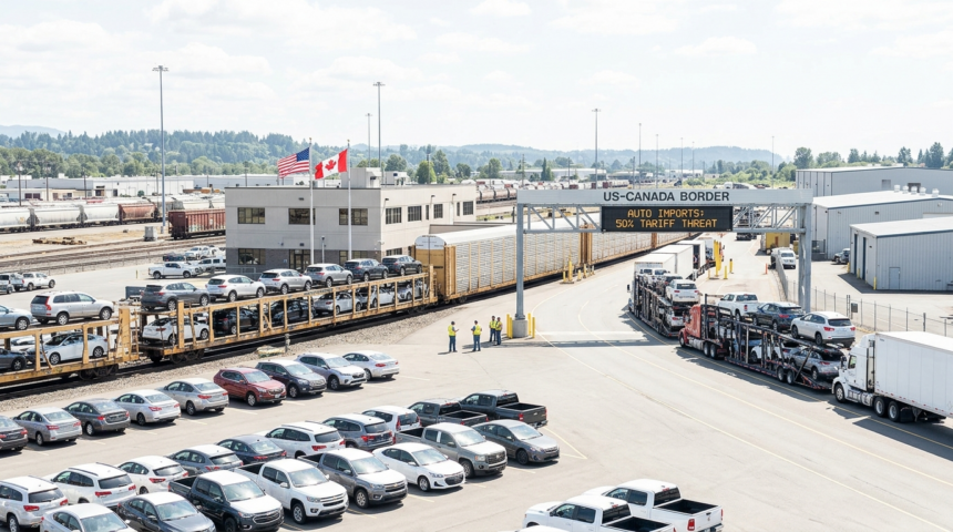 trump tariff threat canadian auto trade