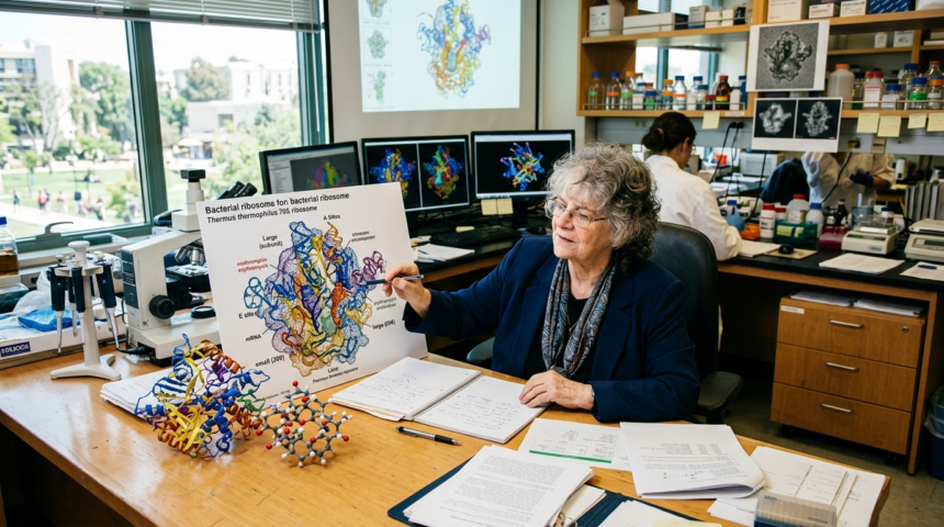 ada yonath ribosome maps antibiotic research