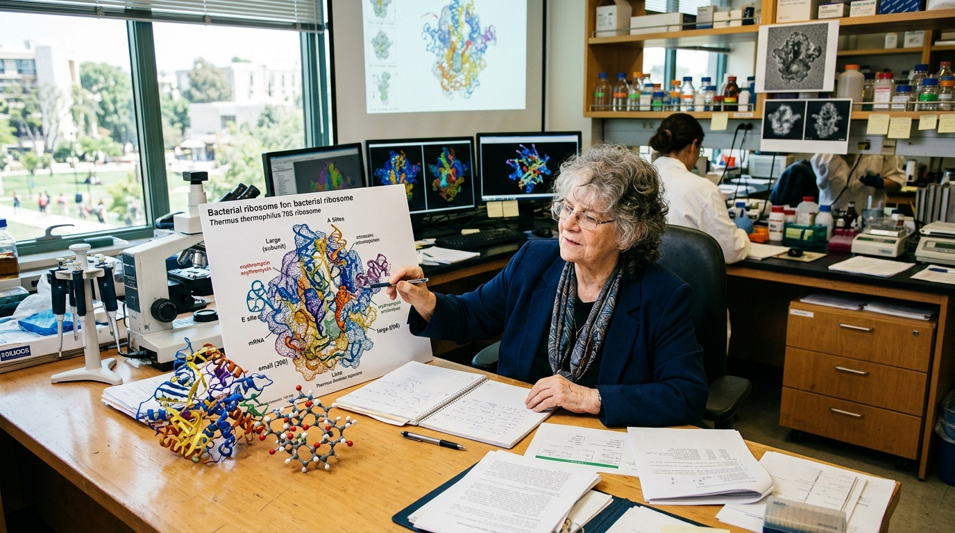 ada yonath ribosome maps antibiotic research