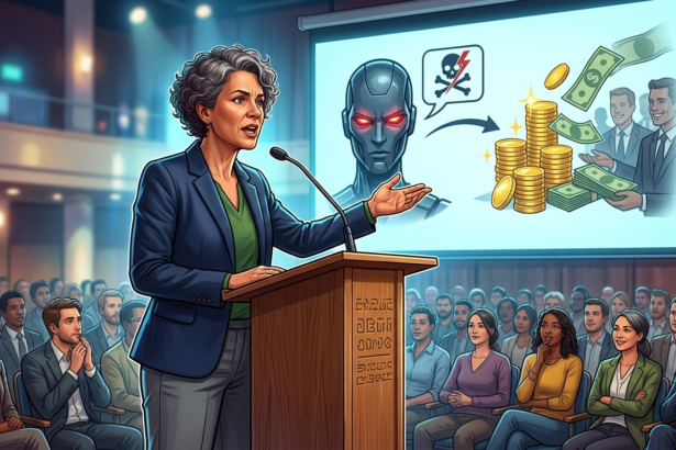 ai critic challenges industry warnings