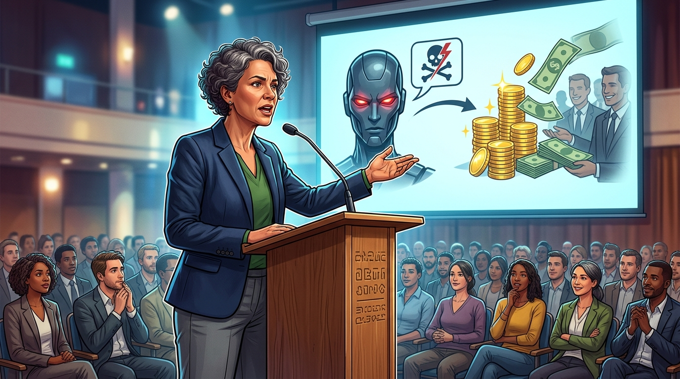 ai critic challenges industry warnings