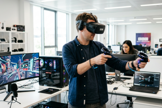 bbc tests latest virtual reality headset