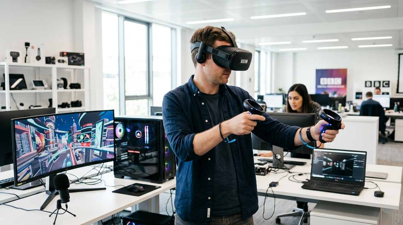bbc tests latest virtual reality headset