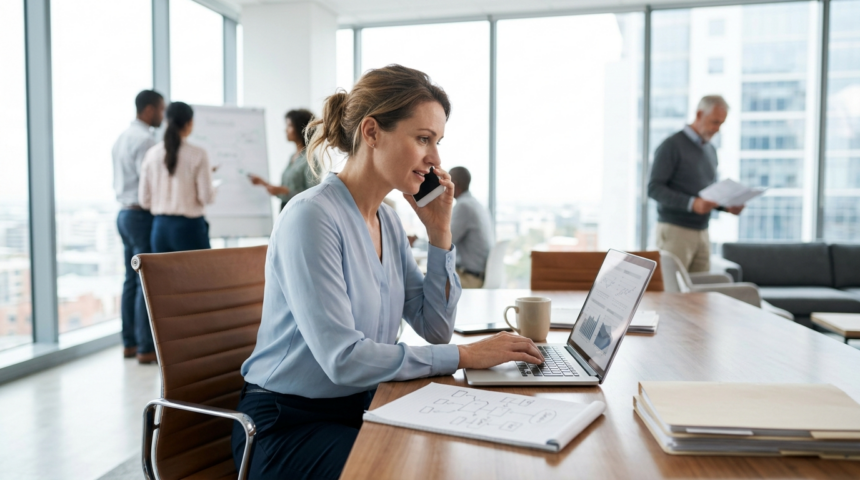 business growth client service balance