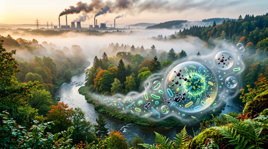fog microbes clean polluted air