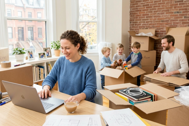 freelancer builds career during family move