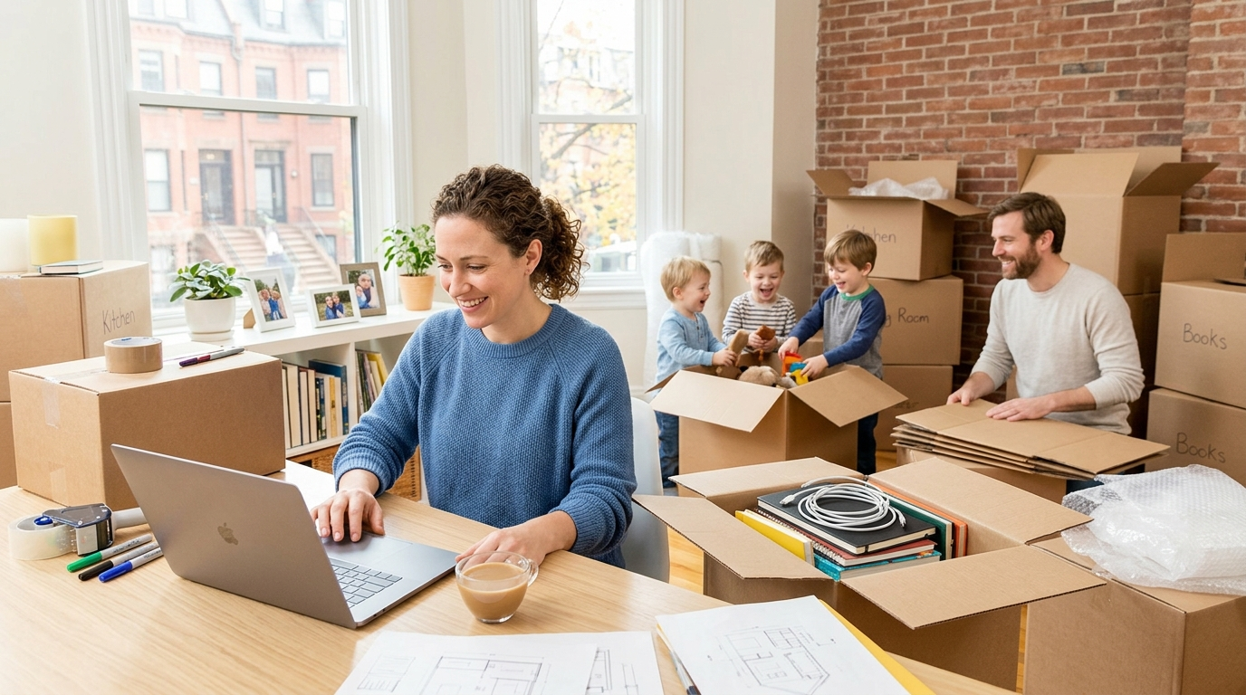 freelancer builds career during family move